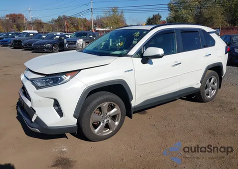 2019 Toyota Rav4 Hybrid Limited из США, поврежденный, VIN JTMDWRFV2KD013576